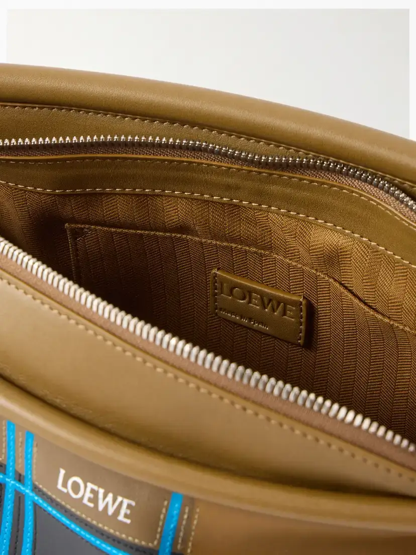 Loewe Whisker Checked Leather Shoulder Bag | Thumbnail 6 Loewe Whisker Checked Leather Shoulder Bag | Thumbnail 6