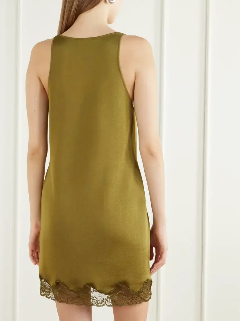 Balmain Lace-trimmed Knitted Mini Dress | Thumbnail 3 Balmain Lace-trimmed Knitted Mini Dress | Thumbnail 3