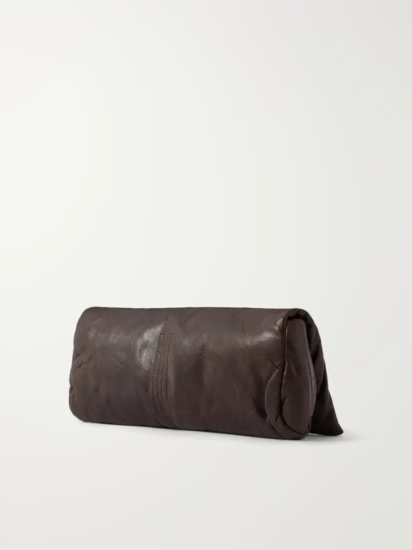 Rick Owens Crinkled-leather Clutch | Thumbnail 4 Rick Owens Crinkled-leather Clutch | Thumbnail 4