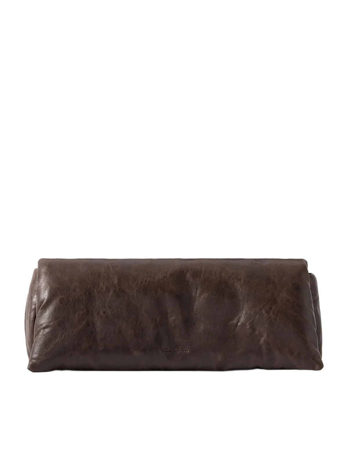 Rick Owens Crinkled-leather Clutch