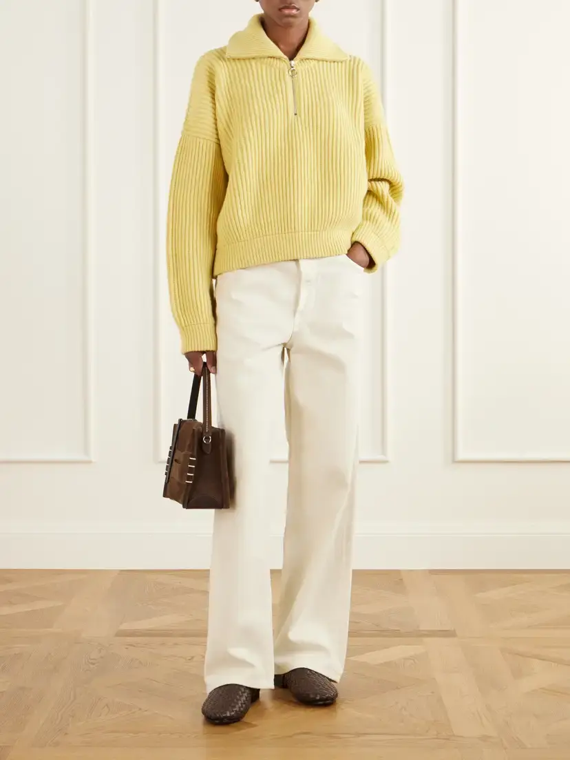Daughter Ribbed Wool Half-zip Sweater | Thumbnail 2 Daughter Ribbed Wool Half-zip Sweater | Thumbnail 2