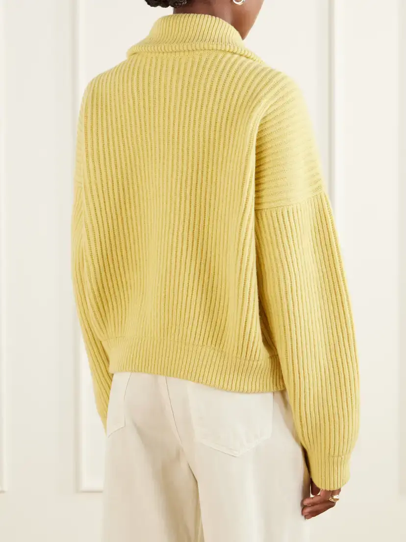 Daughter Ribbed Wool Half-zip Sweater | Thumbnail 4 Daughter Ribbed Wool Half-zip Sweater | Thumbnail 4