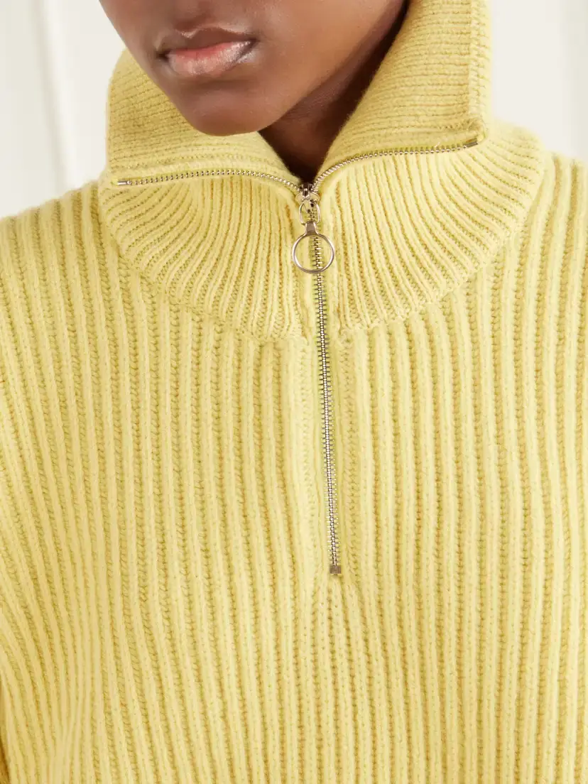 Daughter Ribbed Wool Half-zip Sweater | Thumbnail 5 Daughter Ribbed Wool Half-zip Sweater | Thumbnail 5