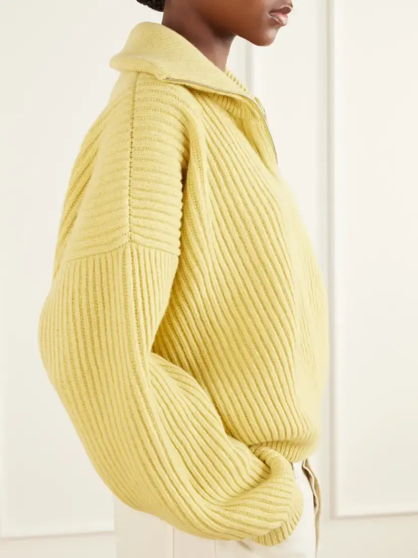 Daughter Ribbed Wool Half-zip Sweater | Thumbnail 6 Daughter Ribbed Wool Half-zip Sweater | Thumbnail 6