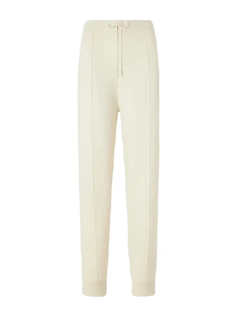 TOTEME Drawstring Wool, Organic Cotton And Cashmere-blend Tapered Track Pants