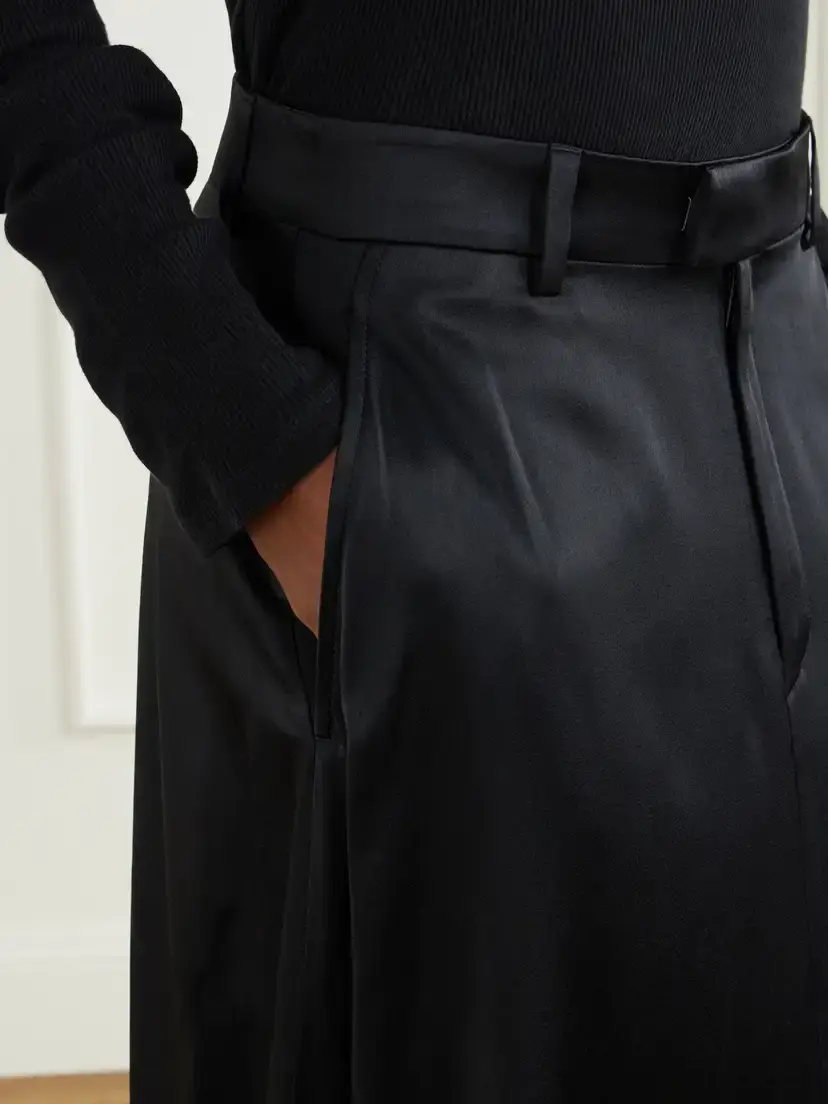 Ann Demeulemeester Kaisa Duchess-satin Maxi Skirt | Thumbnail 4