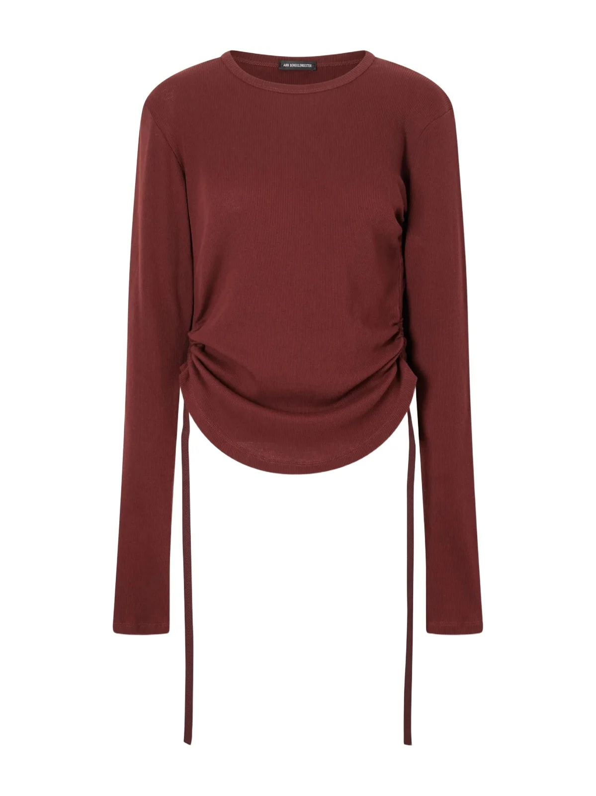 Ann Demeulemeester Dot Gathered Ribbed Cotton T-shirt