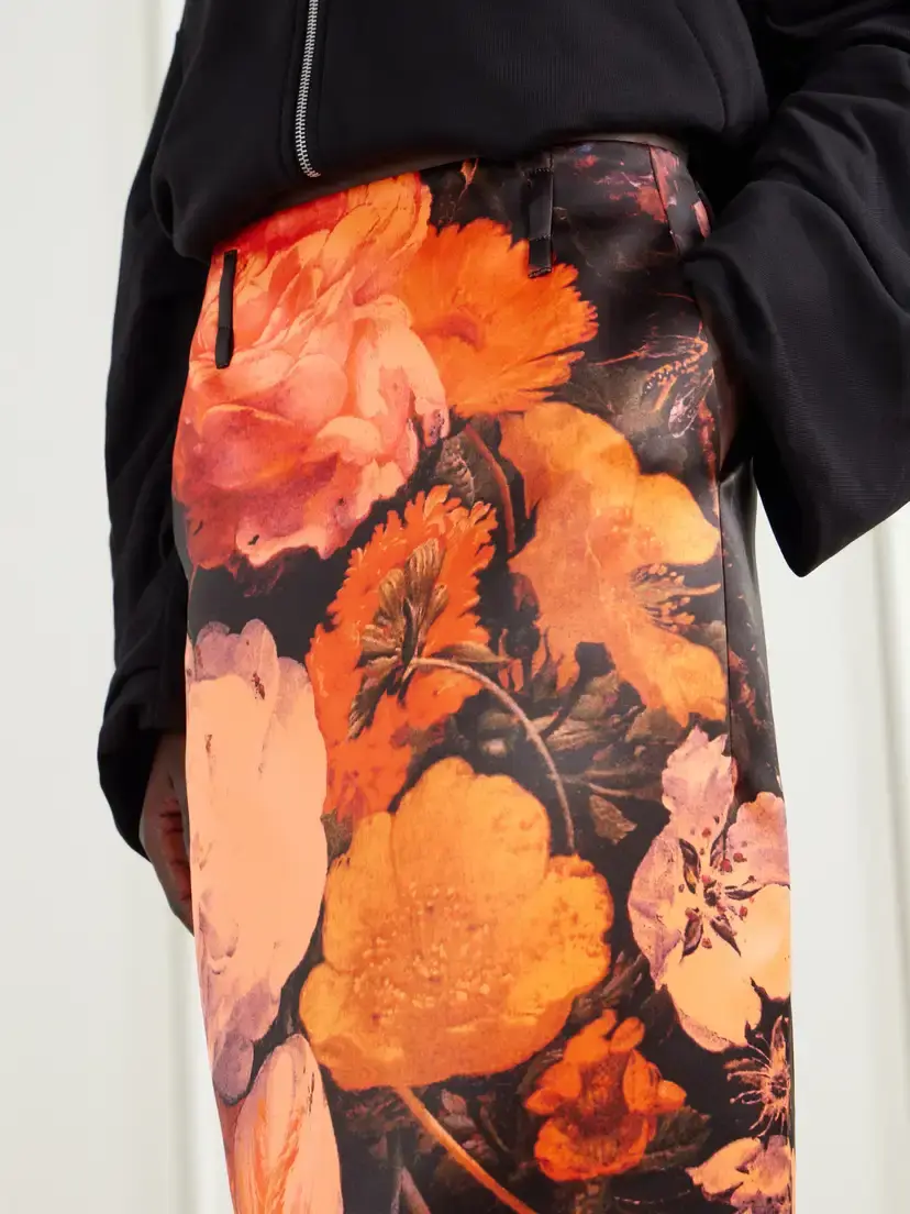 Dries Van Noten Floral-print Duchesse-satin Midi Skirt | Thumbnail 5 Dries Van Noten Floral-print Duchesse-satin Midi Skirt | Thumbnail 5