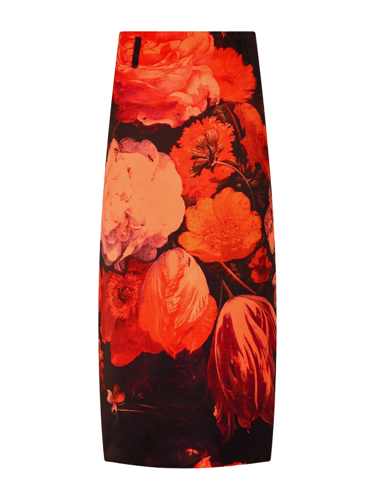 Dries Van Noten Floral-print Duchesse-satin Midi Skirt