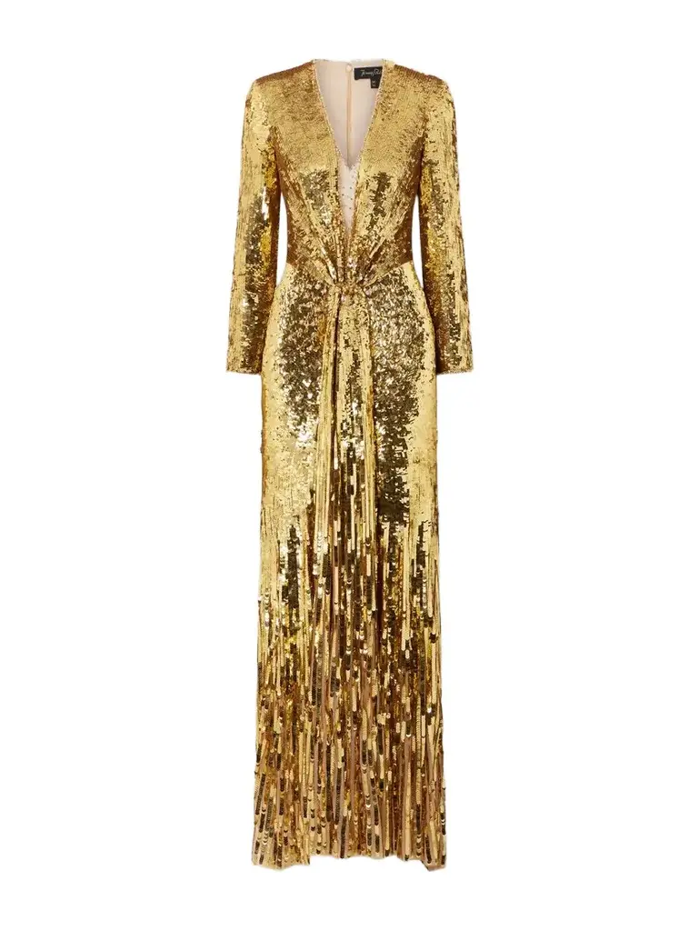 Jenny Packham Narcissus Embellished Tulle Gown