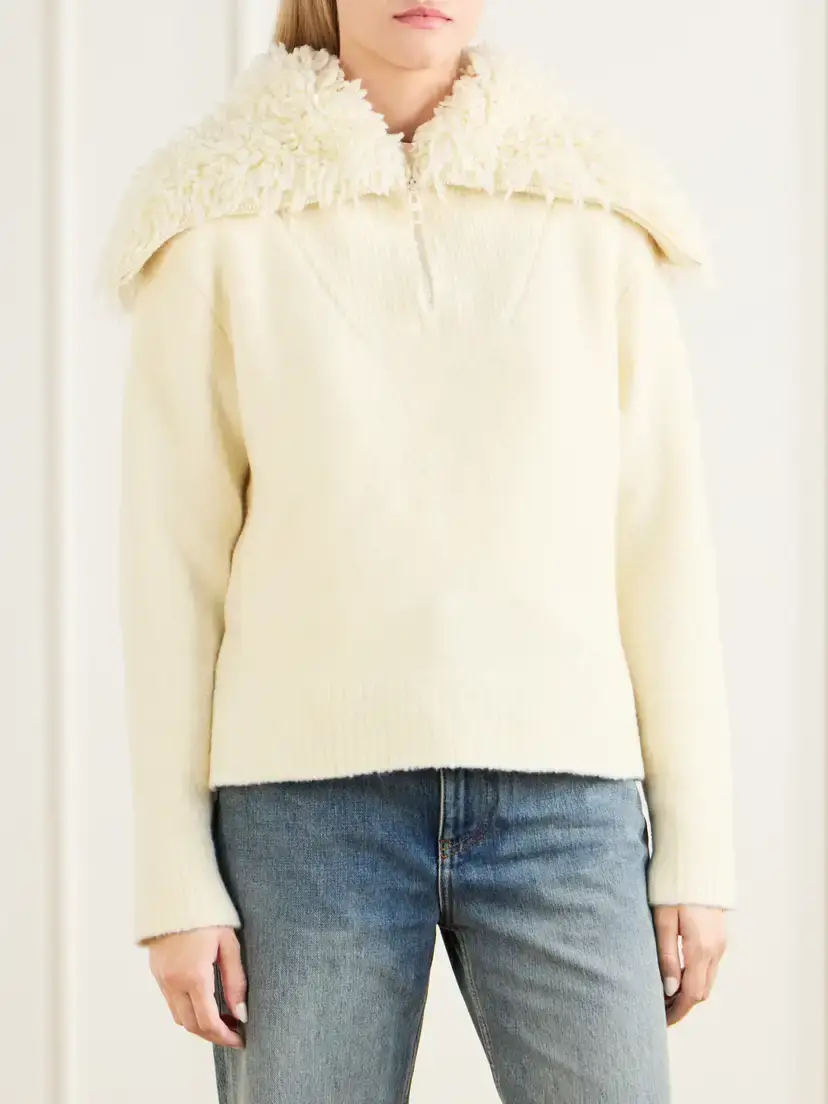 Loewe Logo-embroidered Wool-blend Sweater | Thumbnail 3