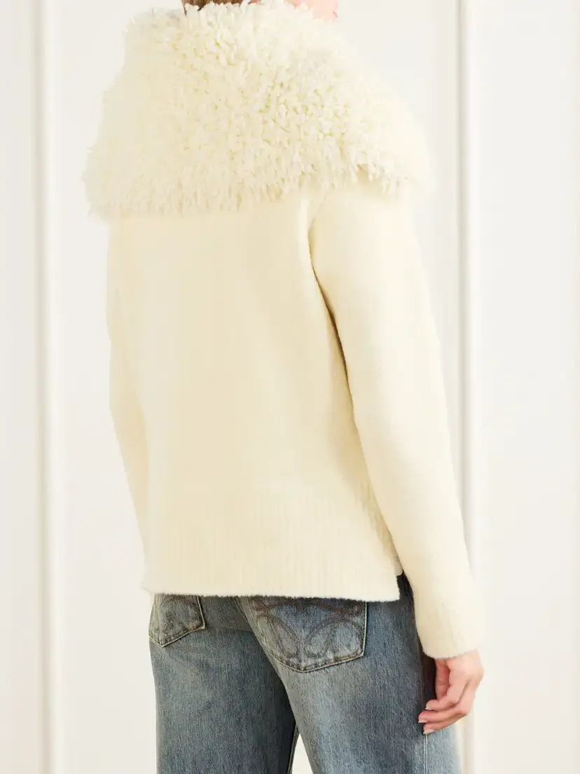 Loewe Logo-embroidered Wool-blend Sweater | Thumbnail 4