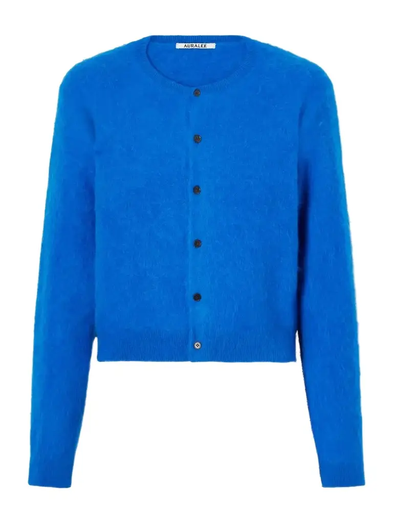 Auralee Garment-dyed Alpaca Cardigan | Image 1 Auralee Garment-dyed Alpaca Cardigan | Image 1