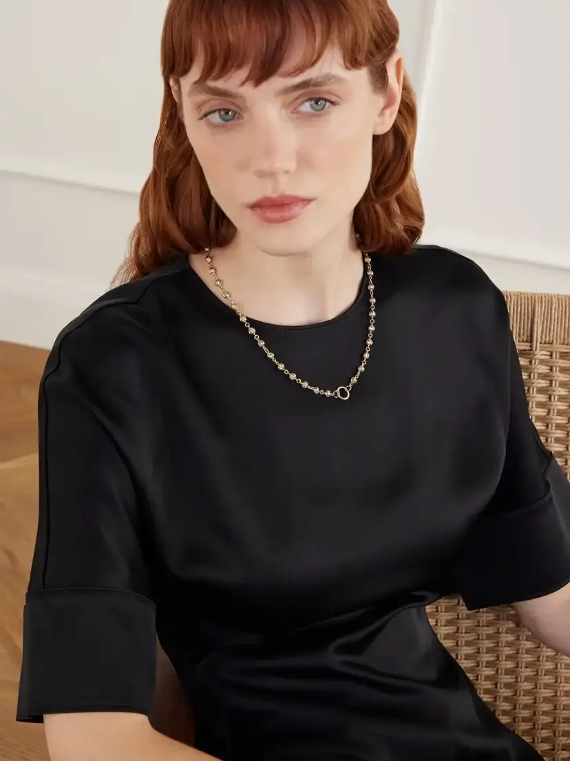 Lucy Delius 14-karat Gold Rhodium-plated Diamond Necklace | Thumbnail 2 Lucy Delius 14-karat Gold Rhodium-plated Diamond Necklace | Thumbnail 2