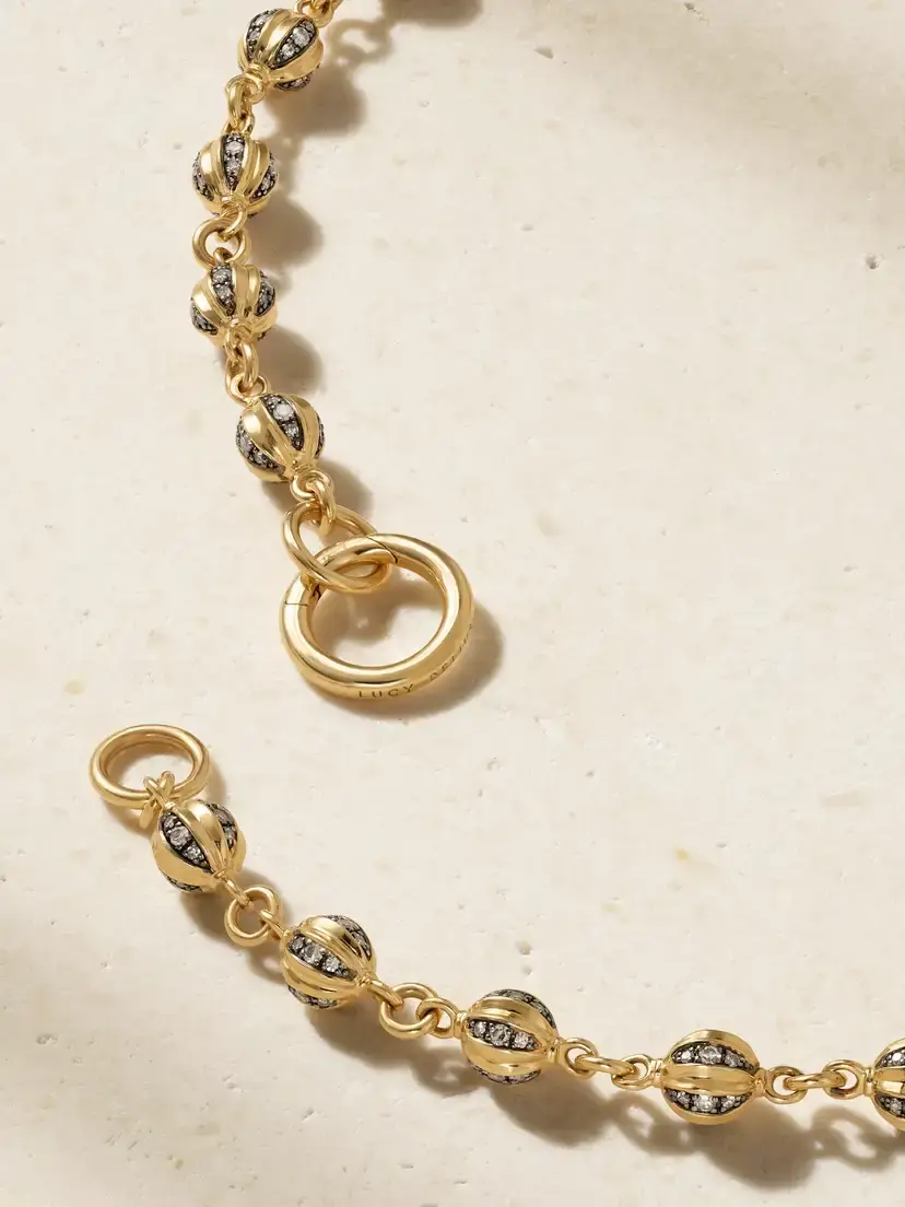 Lucy Delius 14-karat Gold Rhodium-plated Diamond Necklace | Thumbnail 3 Lucy Delius 14-karat Gold Rhodium-plated Diamond Necklace | Thumbnail 3