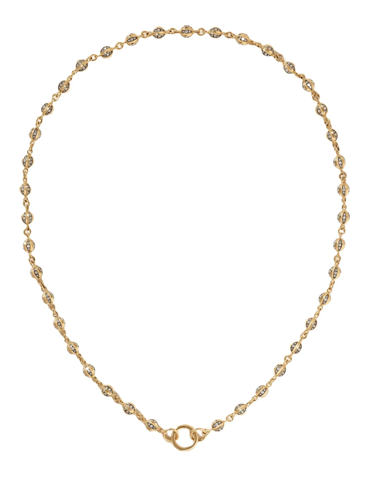 14-karat Gold Rhodium-plated Diamond Necklace 14-karat Gold Rhodium-plated Diamond Necklace