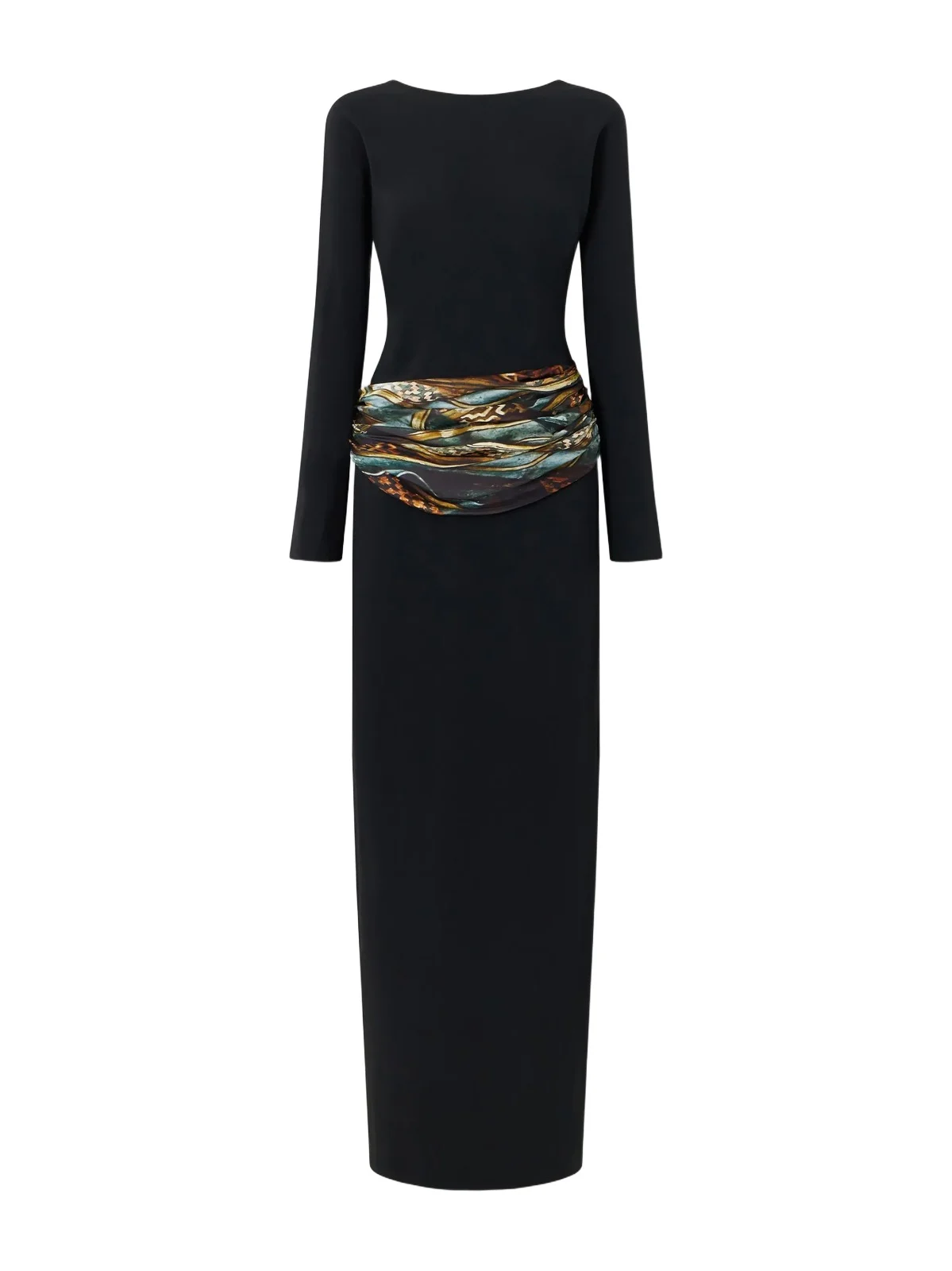 Belted Crepe-satin Maxi Dress Belted Crepe-satin Maxi Dress