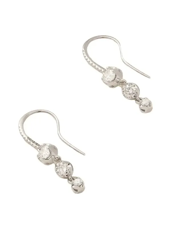 18-karat White Gold Diamond Earrings