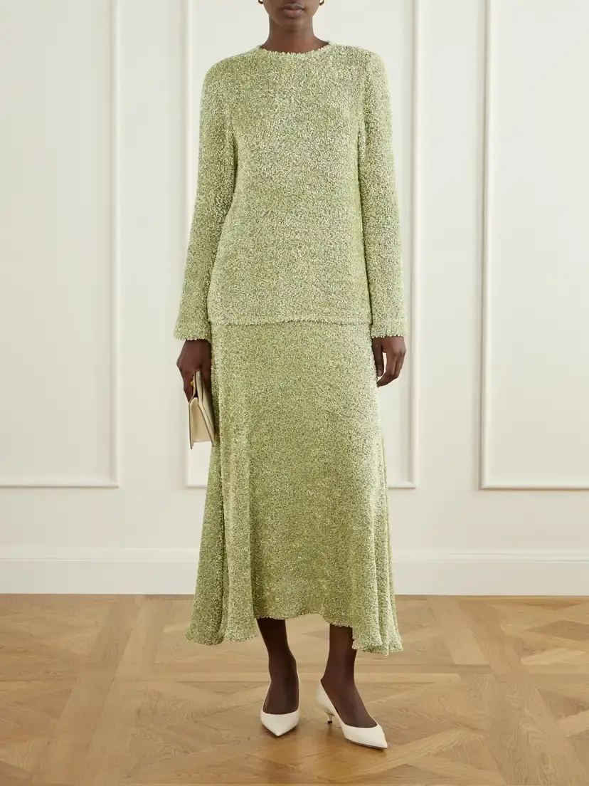 LIBEROWE Elora Cut-out Lurex Chenille Blouse | Thumbnail 2