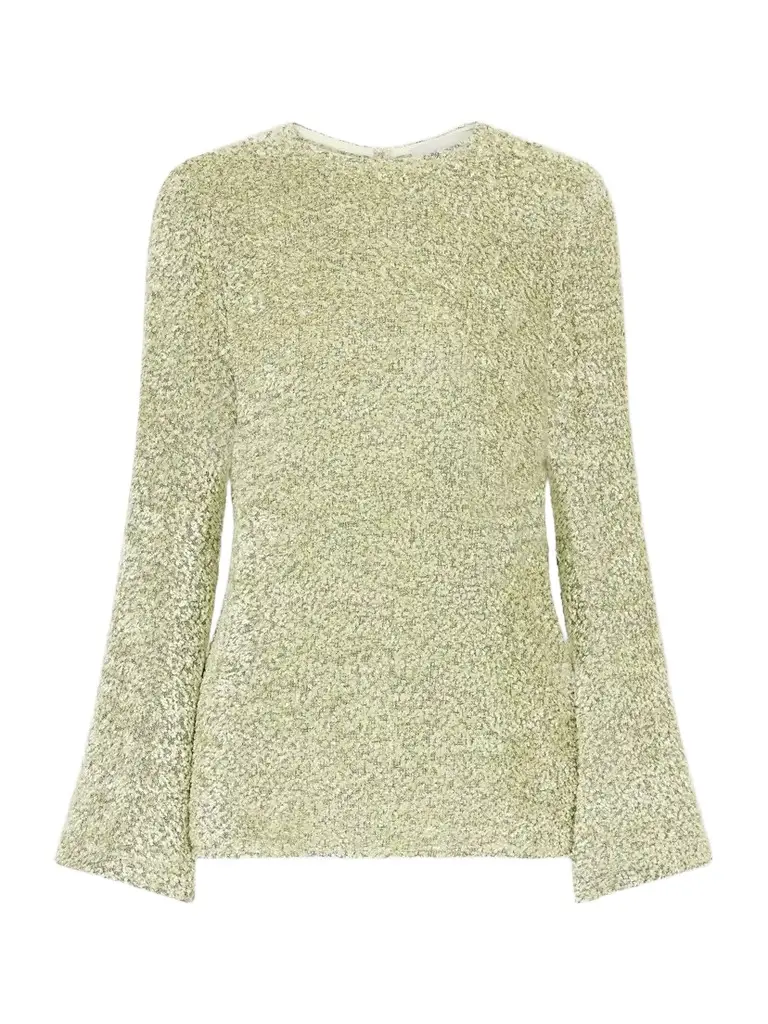 LIBEROWE Elora Cut-out Lurex Chenille Blouse