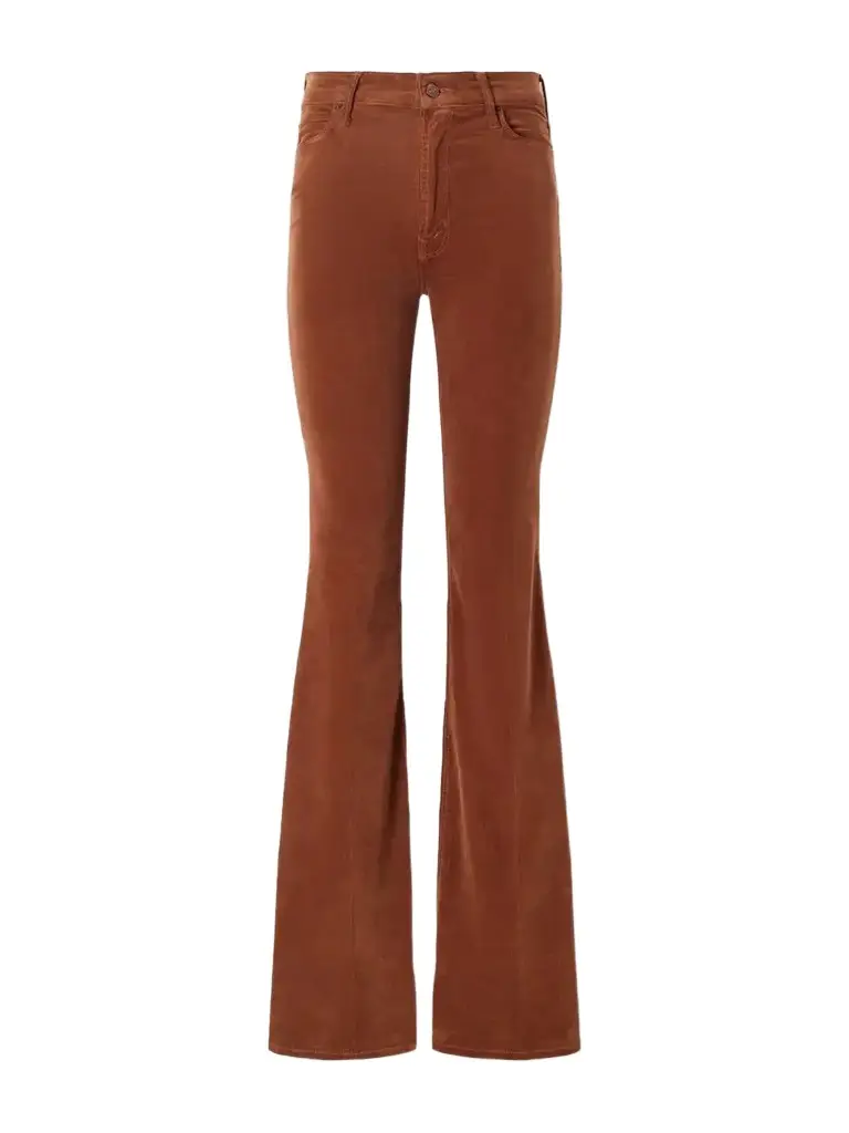 Mother The Doozy Cotton-blend Corduroy Flared Pants