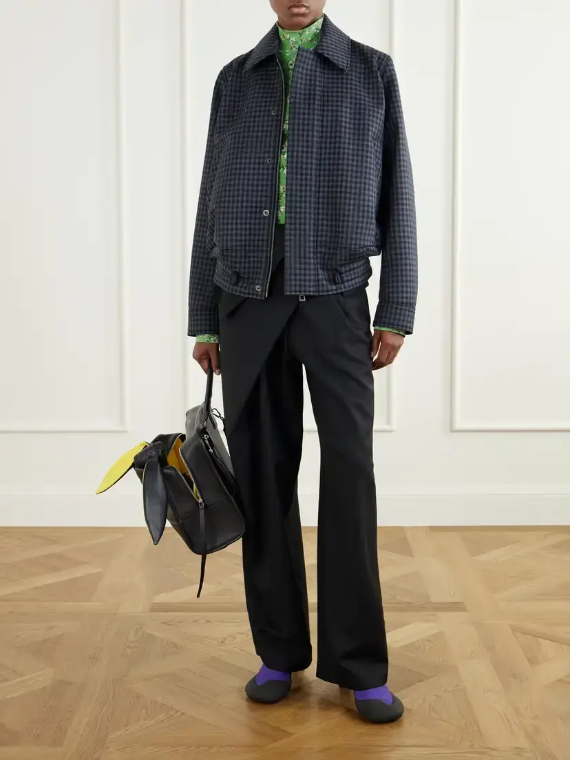 Loewe Folded Gathered Wool High-waist Wide-leg Pants | Thumbnail 2 Loewe Folded Gathered Wool High-waist Wide-leg Pants | Thumbnail 2