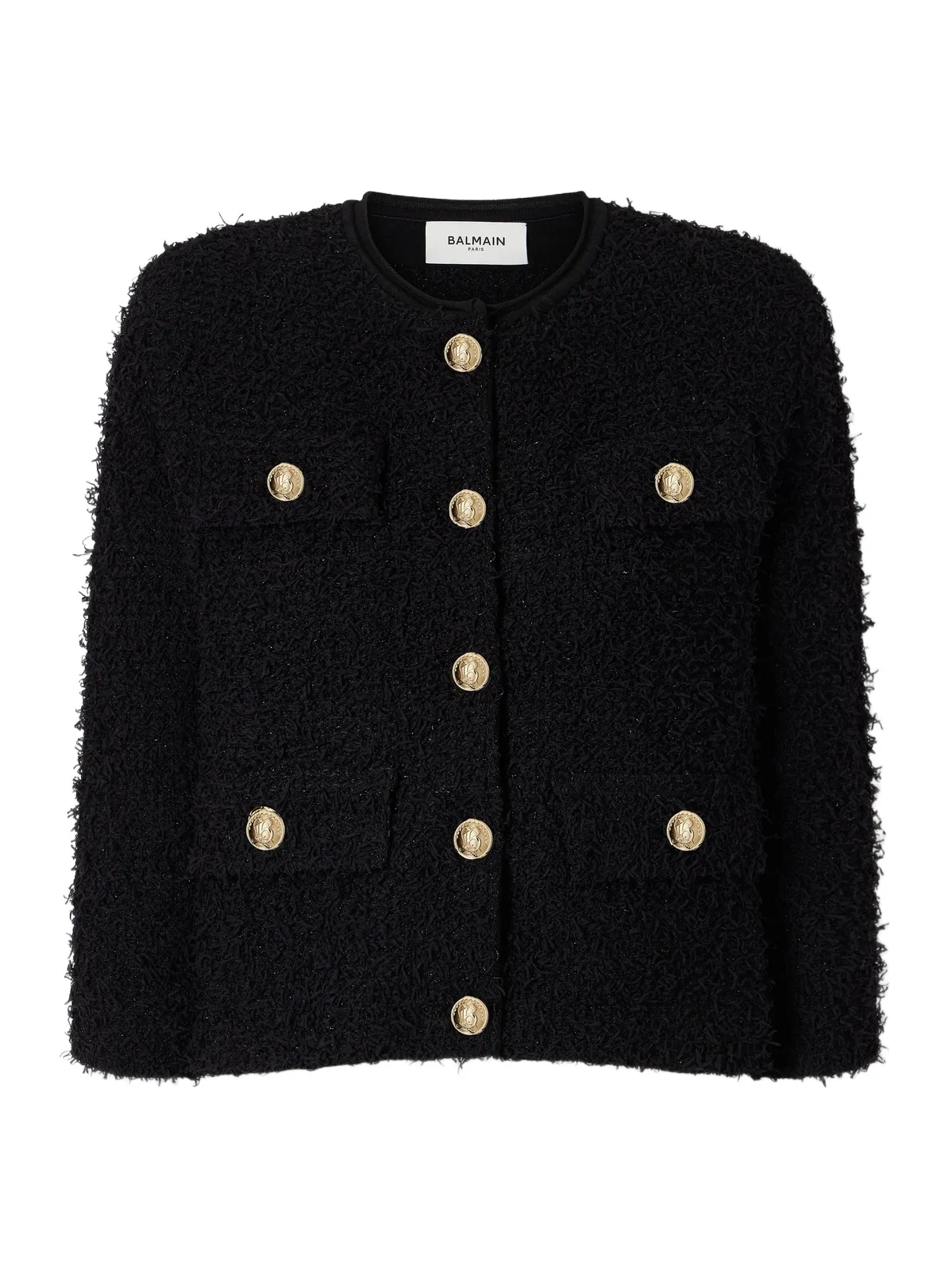 Metallic Embellished Tweed Jacket