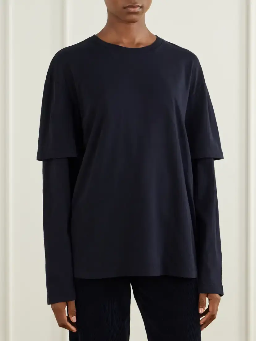 AGOLDE Lois Layered Organic Cotton-jersey T-shirt | Thumbnail 3