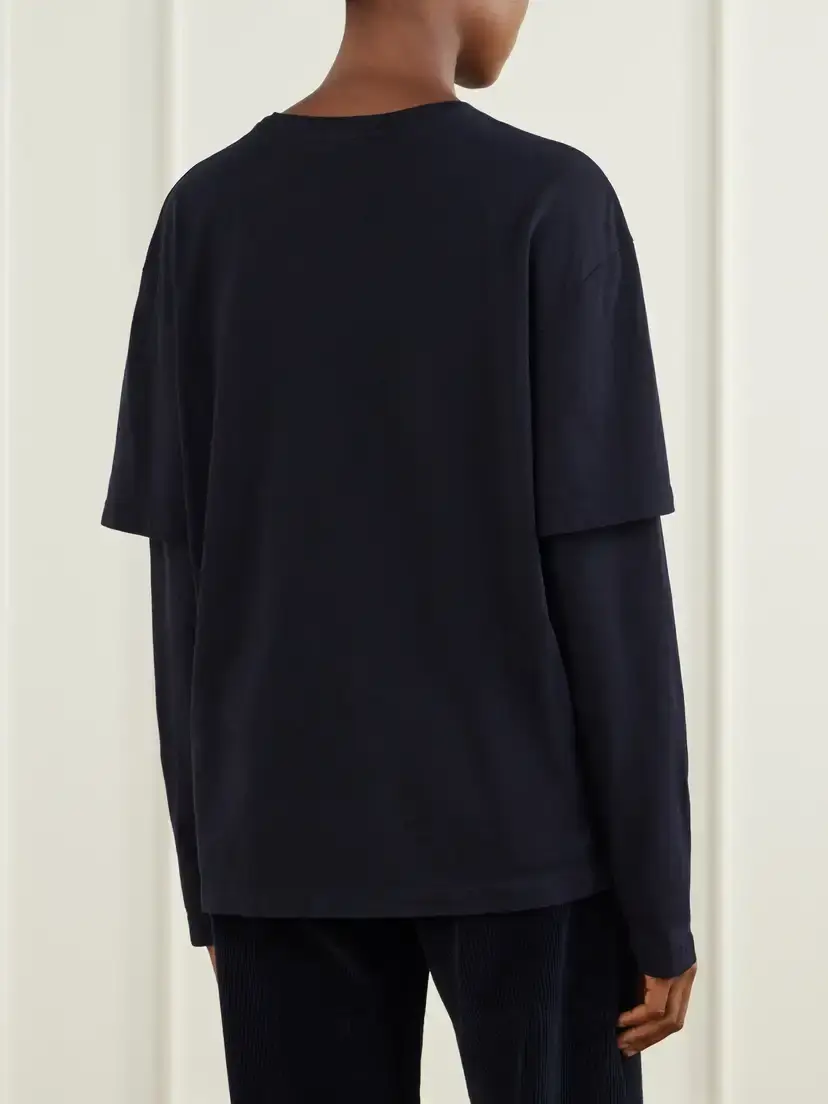 AGOLDE Lois Layered Organic Cotton-jersey T-shirt | Thumbnail 4