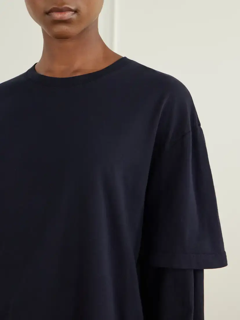 AGOLDE Lois Layered Organic Cotton-jersey T-shirt | Thumbnail 5