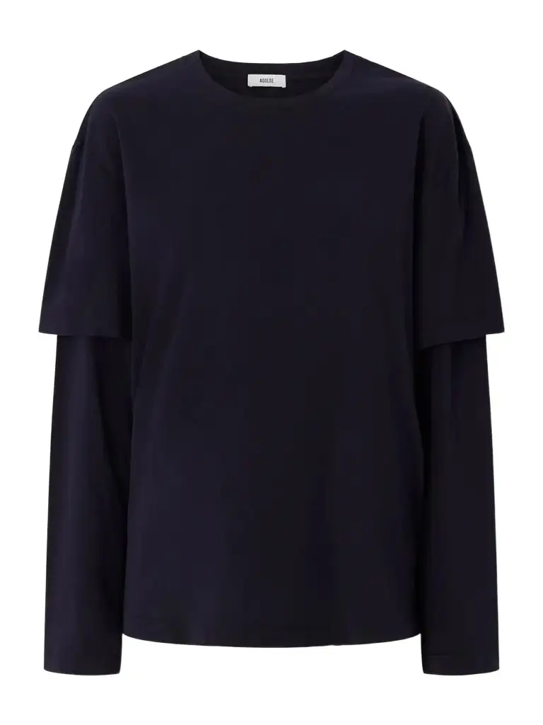 AGOLDE Lois Layered Organic Cotton-jersey T-shirt | Image 1 AGOLDE Lois Layered Organic Cotton-jersey T-shirt | Image 1