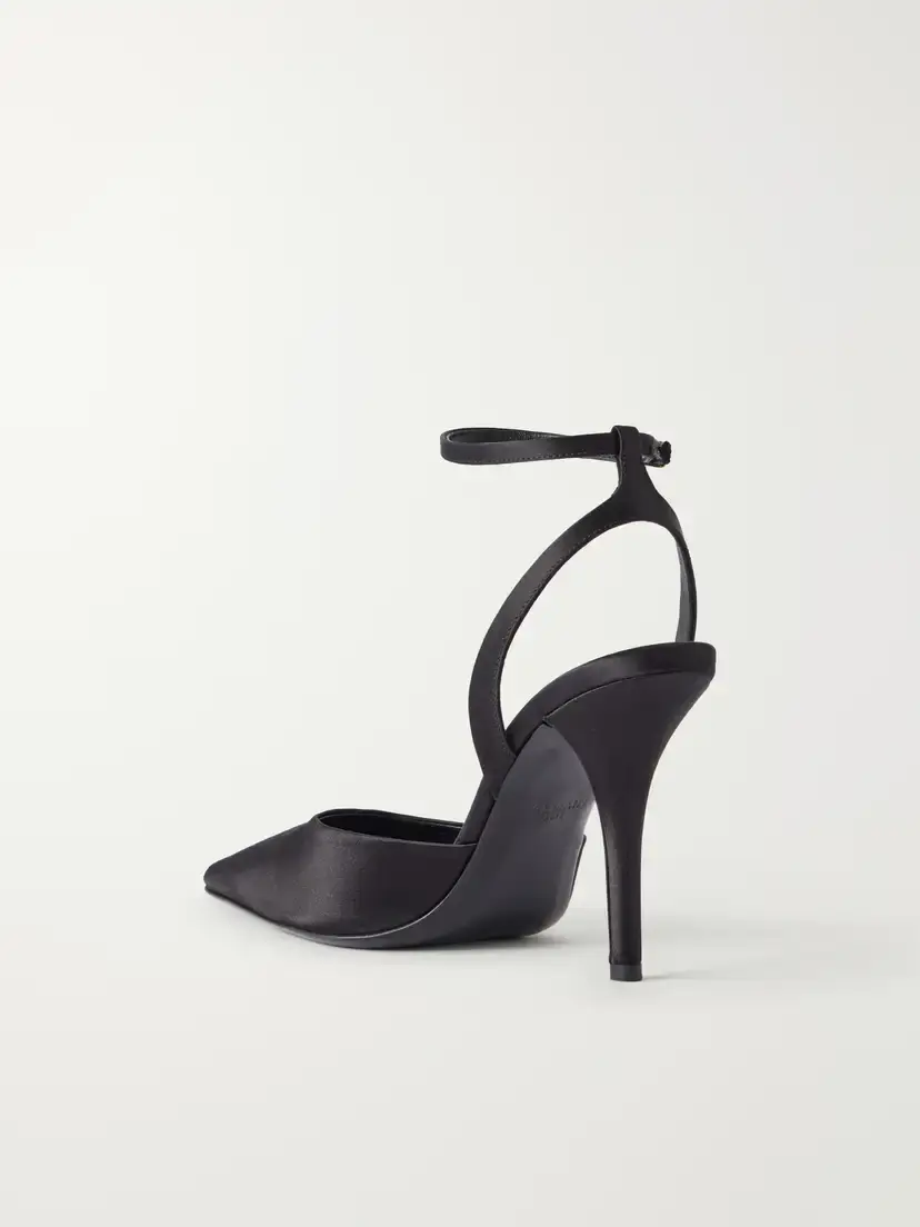 Balmain 100 Embellished Satin Pumps | Thumbnail 3 Balmain 100 Embellished Satin Pumps | Thumbnail 3