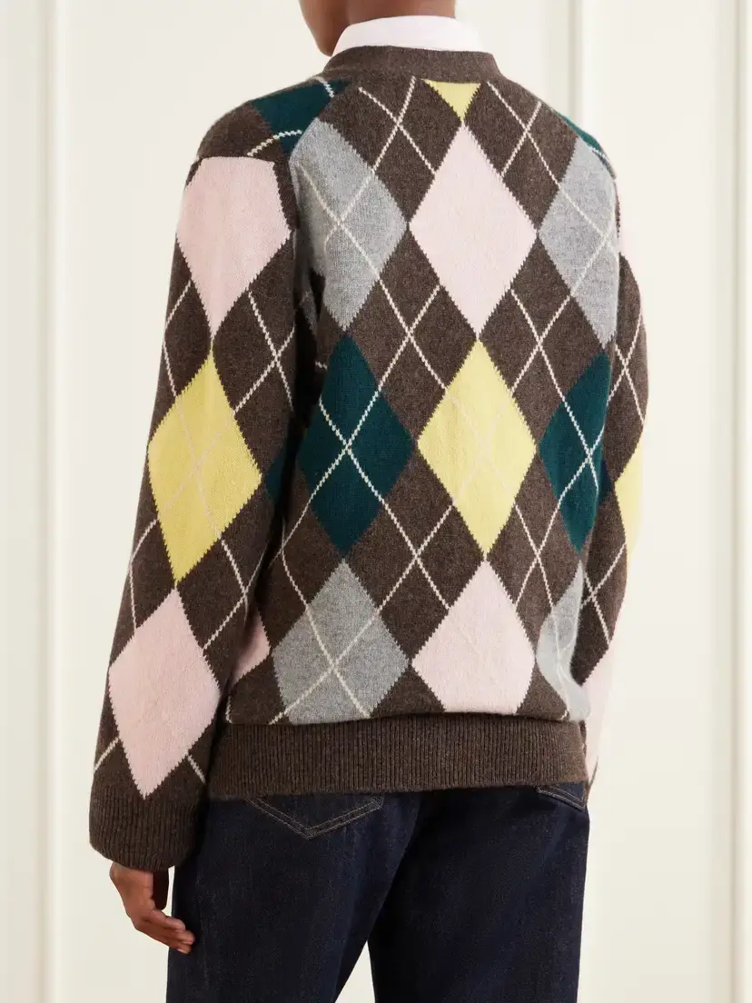 Daughter Ava Argyle Wool Cardigan | Thumbnail 4 Daughter Ava Argyle Wool Cardigan | Thumbnail 4
