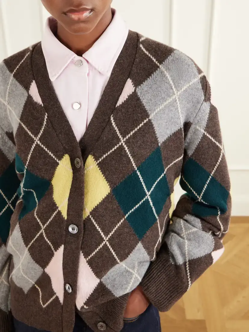 Daughter Ava Argyle Wool Cardigan | Thumbnail 5 Daughter Ava Argyle Wool Cardigan | Thumbnail 5