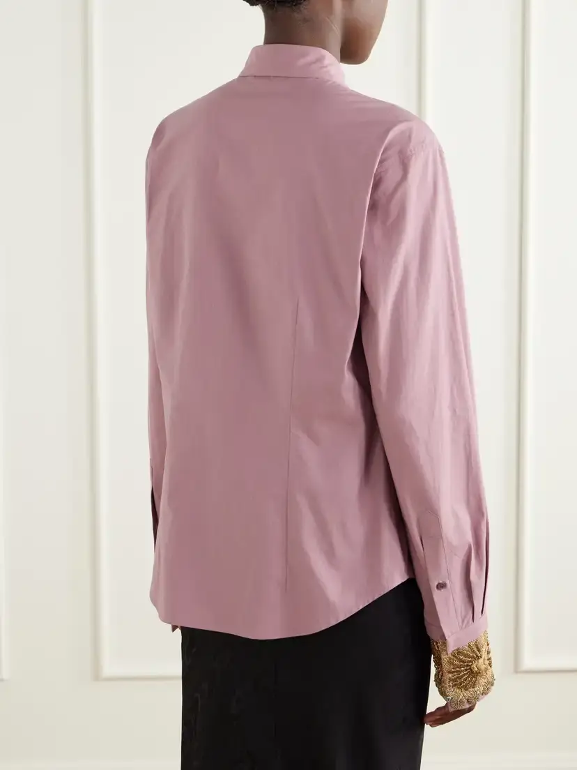 Dries Van Noten Embroidered Cotton-poplin Shirt | Thumbnail 4 Dries Van Noten Embroidered Cotton-poplin Shirt | Thumbnail 4
