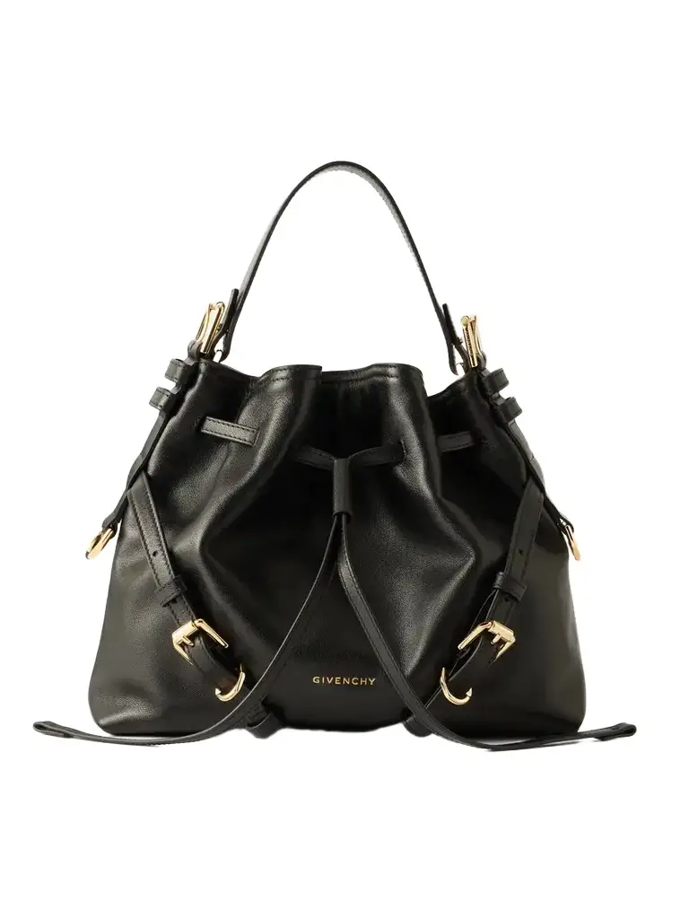 Givenchy Voyou Small Embellished Leather Bucket Bag