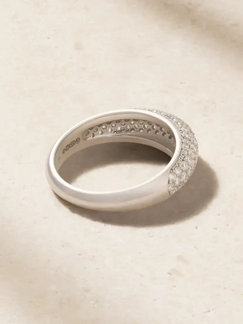 Jennifer Meyer Dome 18-karat White Gold Diamond Ring | Thumbnail 3 Jennifer Meyer Dome 18-karat White Gold Diamond Ring | Thumbnail 3