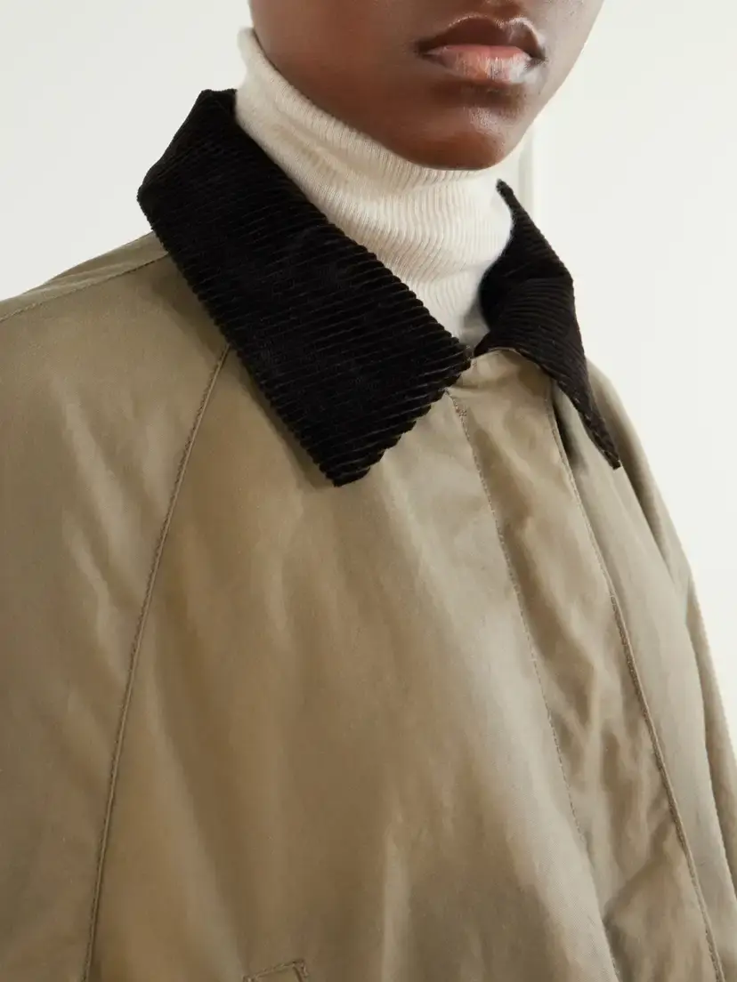 TOTEME Country Corduroy-trimmed Organic Cotton-canvas Jacket | Thumbnail 4 TOTEME Country Corduroy-trimmed Organic Cotton-canvas Jacket | Thumbnail 4