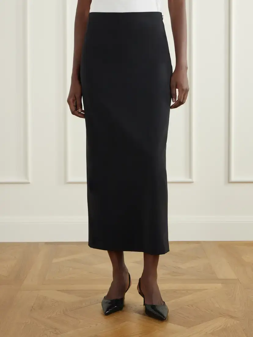 Loulou de Saison Samos Wool-blend Midi Skirt | Thumbnail 3