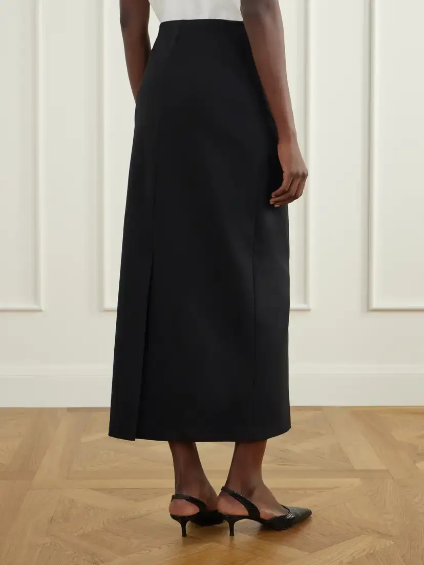 Loulou de Saison Samos Wool-blend Midi Skirt | Thumbnail 4