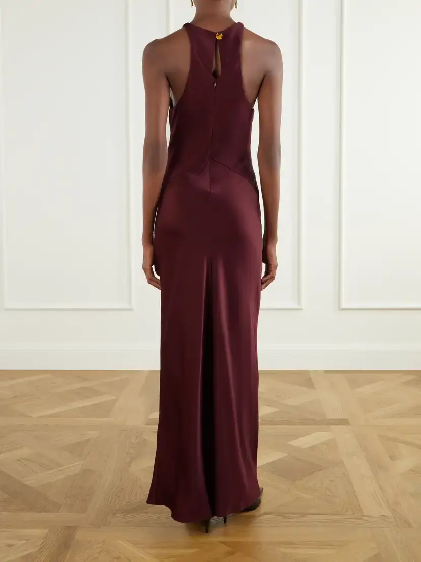 Blazé Milano Skyros Satin-jersey Maxi Dress | Thumbnail 3