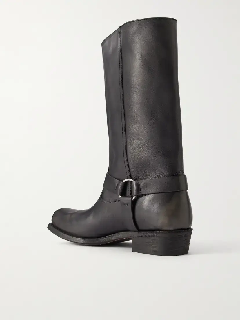 Golden Goose Distressed Leather Knee Boots | Thumbnail 3