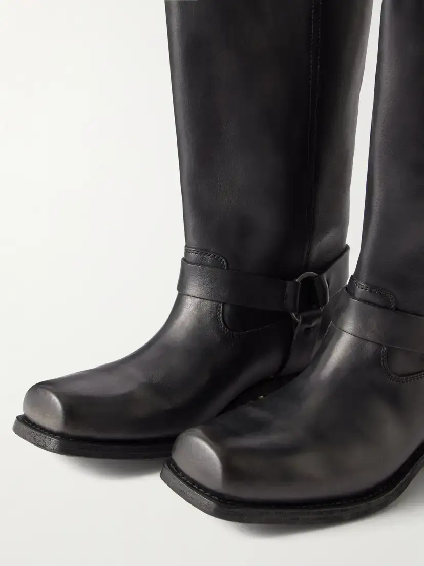 Golden Goose Distressed Leather Knee Boots | Thumbnail 5