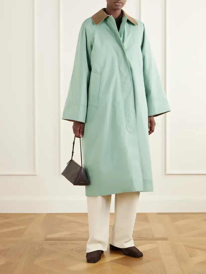 SKALL Gaby Corduroy-trimmed Organic Cotton Coat | Thumbnail 2 SKALL Gaby Corduroy-trimmed Organic Cotton Coat | Thumbnail 2