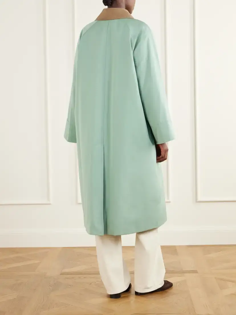 SKALL Gaby Corduroy-trimmed Organic Cotton Coat | Thumbnail 4 SKALL Gaby Corduroy-trimmed Organic Cotton Coat | Thumbnail 4