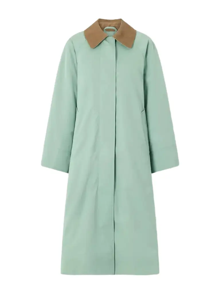SKALL Gaby Corduroy-trimmed Organic Cotton Coat