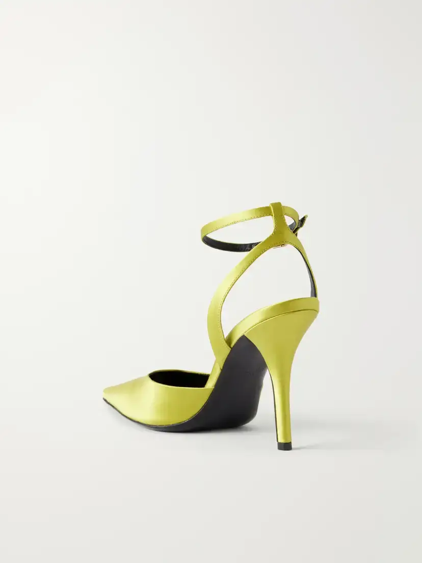 Balmain 100 Embellished Satin Pumps | Thumbnail 3 Balmain 100 Embellished Satin Pumps | Thumbnail 3