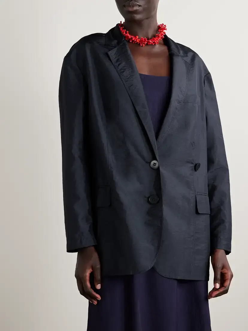 Tibi Liam Oversized Shell Blazer | Thumbnail 3 Tibi Liam Oversized Shell Blazer | Thumbnail 3