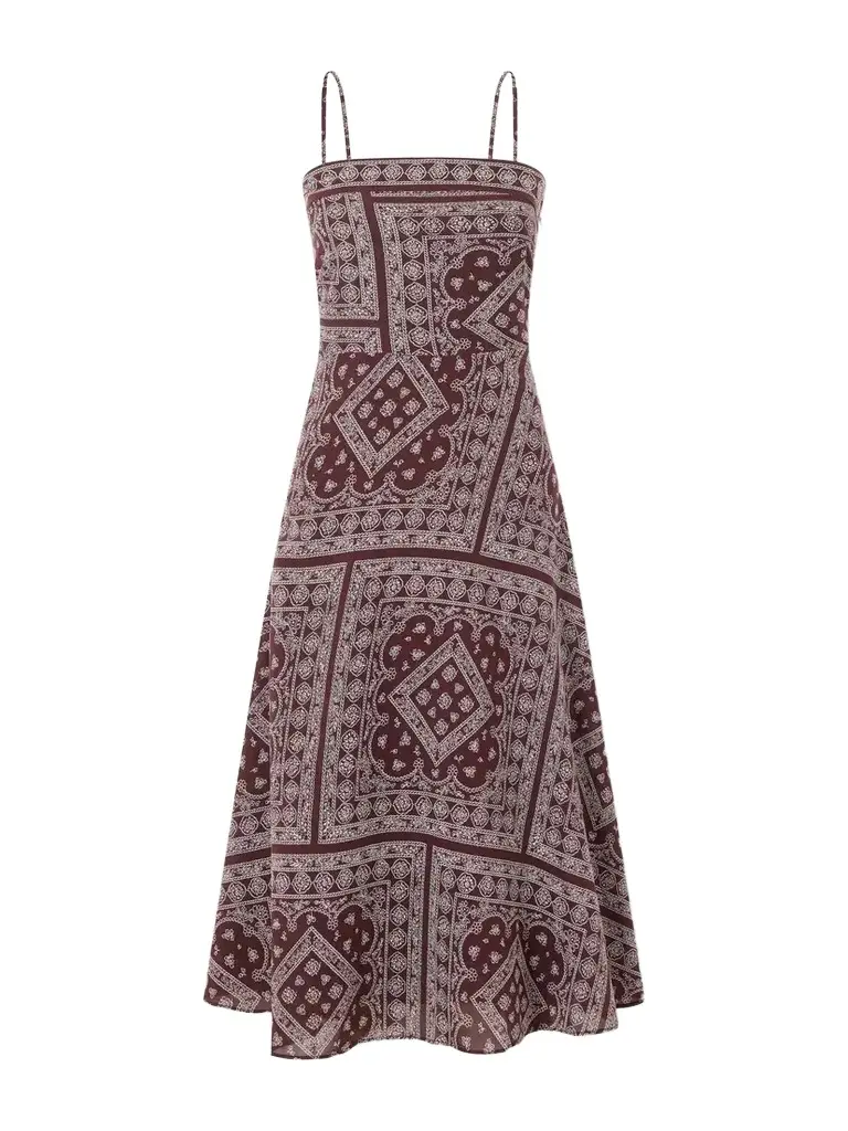 Veronica Beard Kitt Printed Cotton-blend Voile Midi Dress