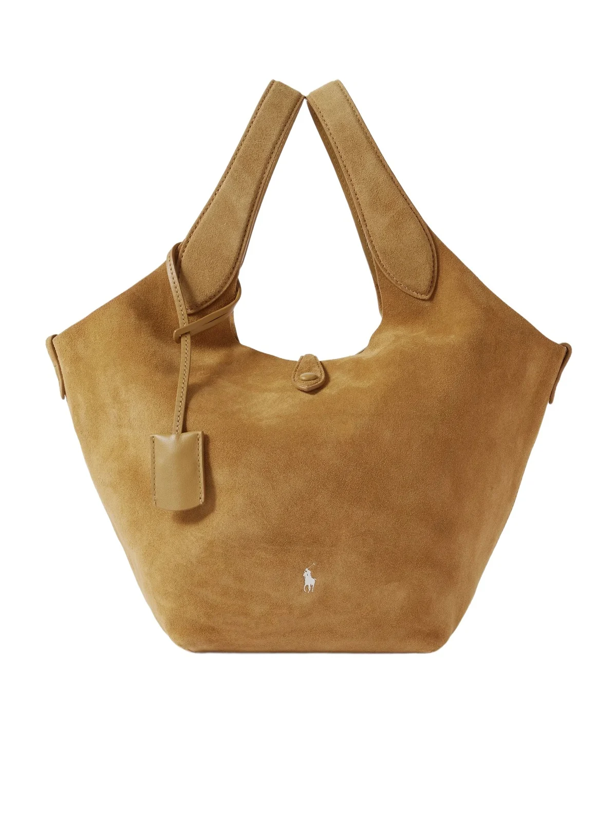 Polo Ralph Lauren Polo Play Leather-trimmed Suede Tote